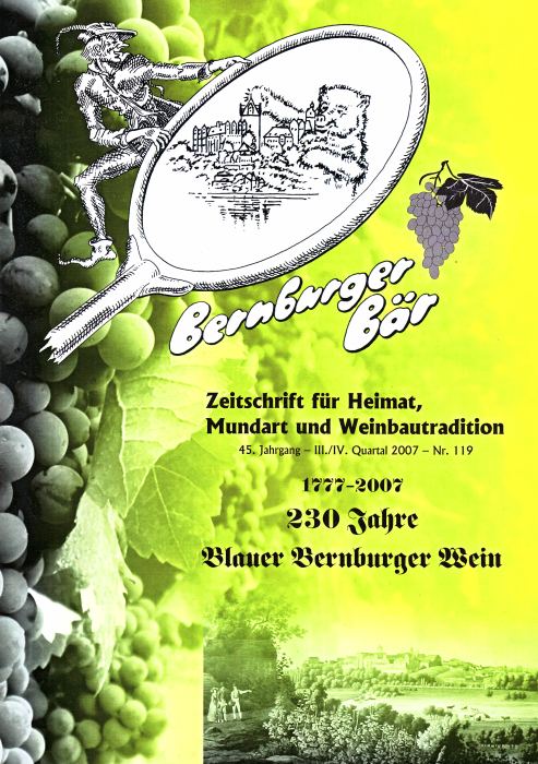 Bernburger Bär Nr. 119 III./IV. Quartal 2007 Titelblatt
